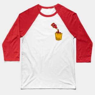 Saucy Splash - Ketchup Delight in Mustard Pocket Baseball T-Shirt